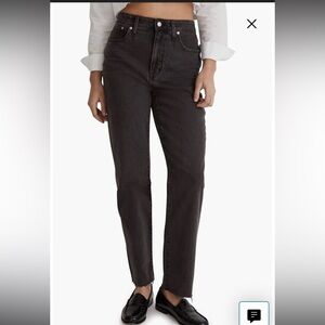 Madewell the Perfect Vintage Straight Jean black wash size 26
